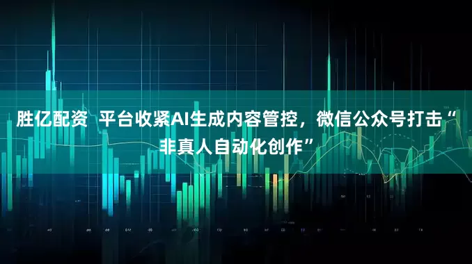 胜亿配资  平台收紧AI生成内容管控，微信公众号打击“非真人自动化创作”